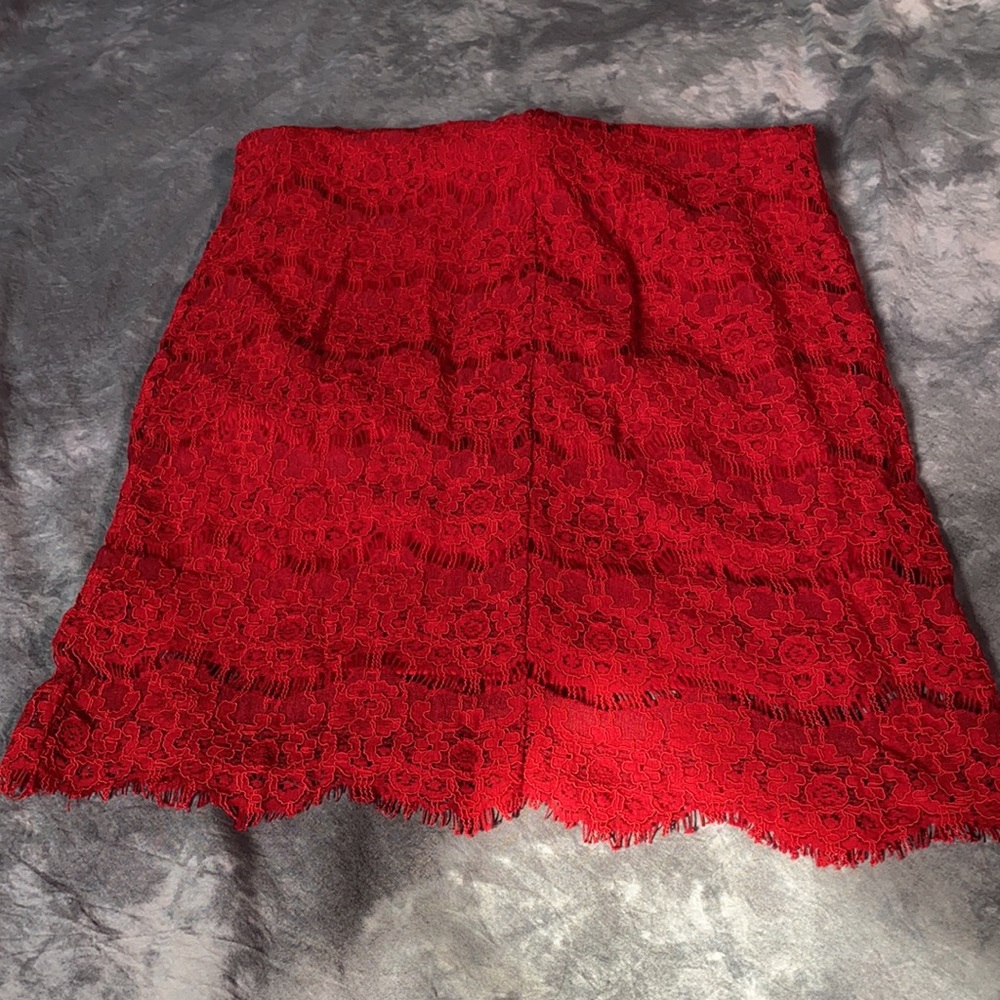 🥳Host Pick🥳 - Forever 21 Lined Lace Strapless Short LE Dress size S NWT - Picture 12 of 16